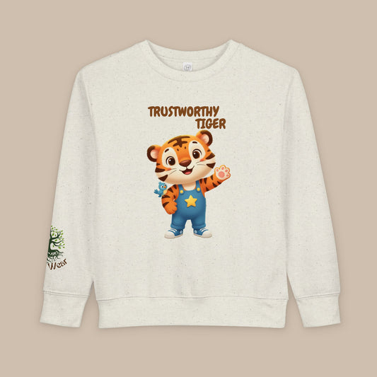 Toddler Sweatshirt - Trustworthy Tiger