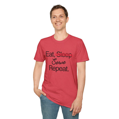 Soft & Stylish Tee - Eat, Serve, Repeat