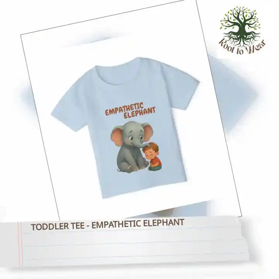 Toddler Tee - Empathetic Elephant by@Outfy