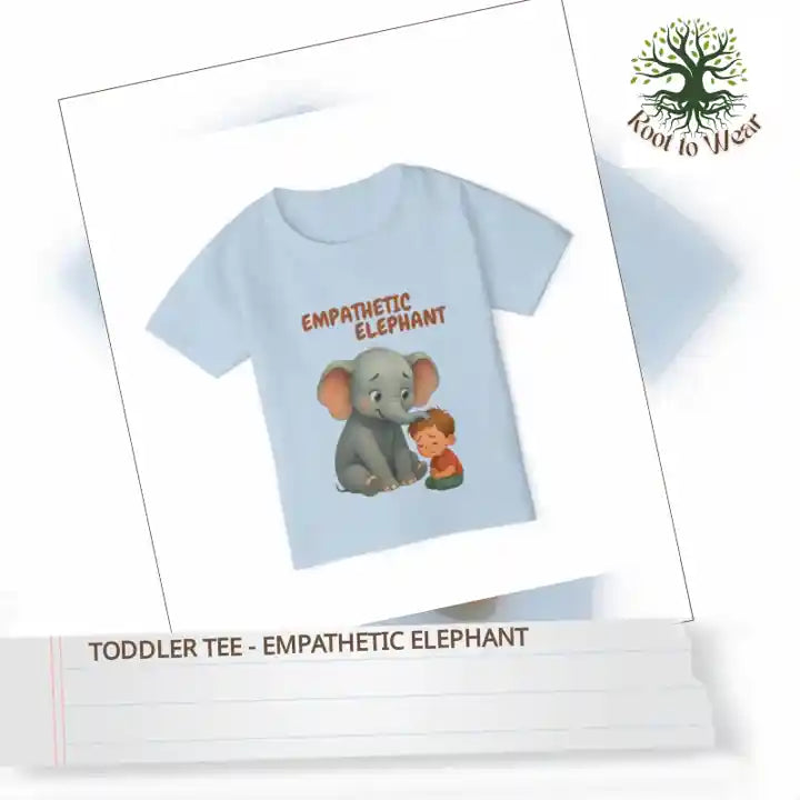 Toddler Tee - Empathetic Elephant by@Outfy