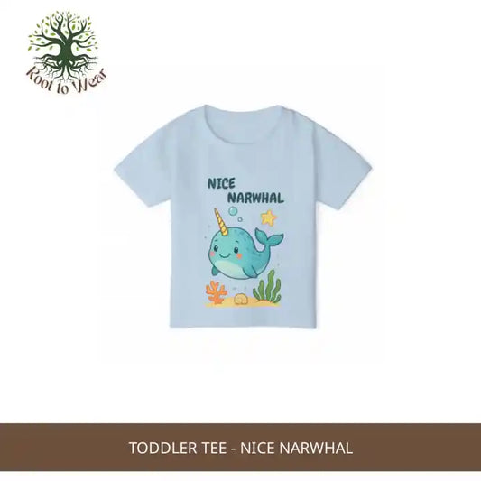 Toddler Tee - Nice Narwhal by@Outfy