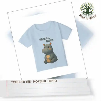 Toddler Tee - Hopeful Hippo by@Outfy