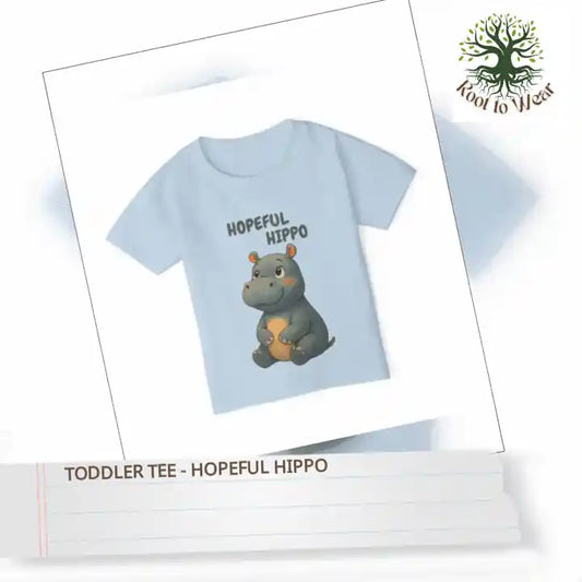 Toddler Tee - Hopeful Hippo by@Outfy