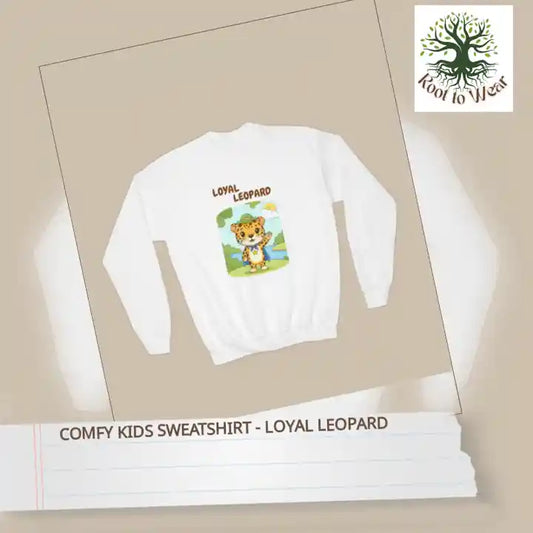 Comfy Kids Sweatshirt - Loyal Leopard by@Outfy