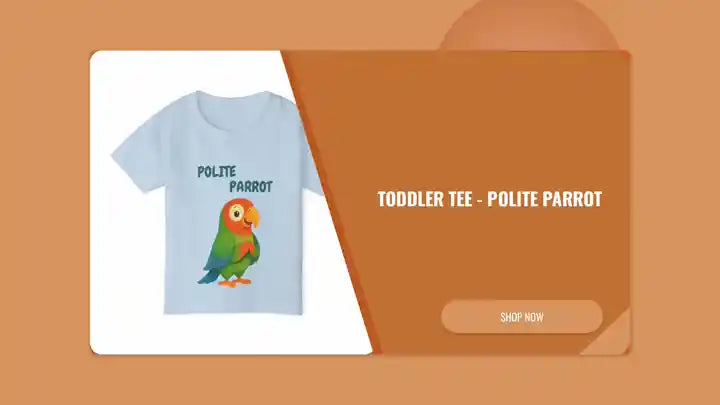 Toddler Tee - Polite Parrot by@Outfy