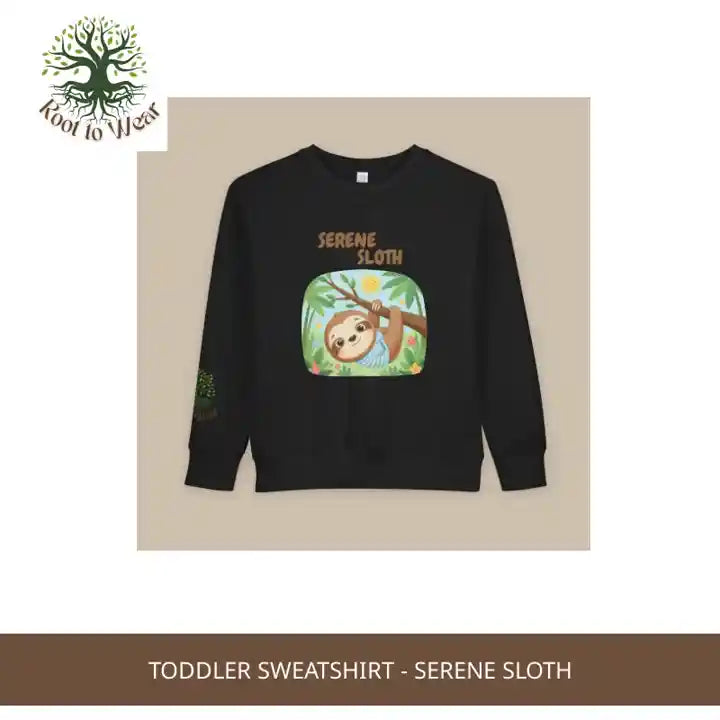 Toddler Sweatshirt - Serene Sloth by@Outfy