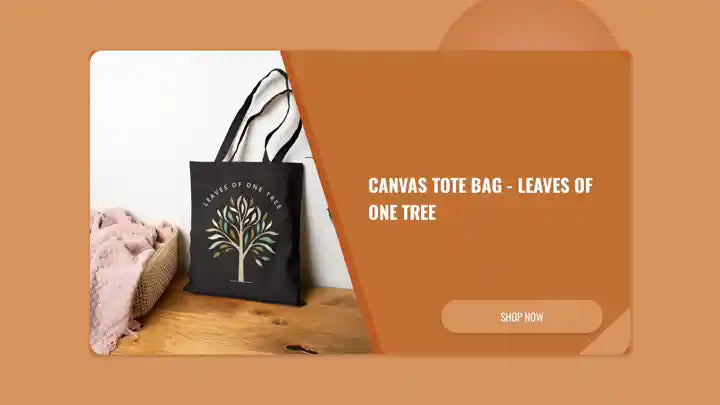 Canvas Tote Bag - Leaves of One Tree by@Outfy