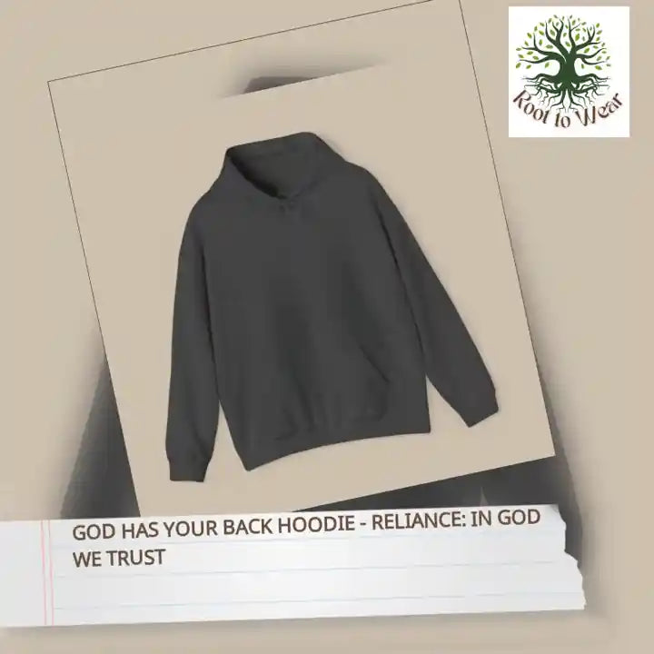 God Has Your Back Hoodie - RELIANCE: In God We Trust by@Outfy