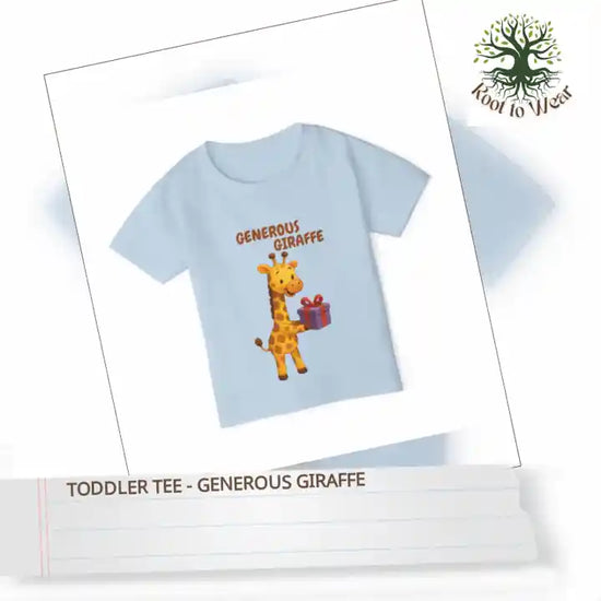 Toddler Tee - Generous Giraffe by@Outfy
