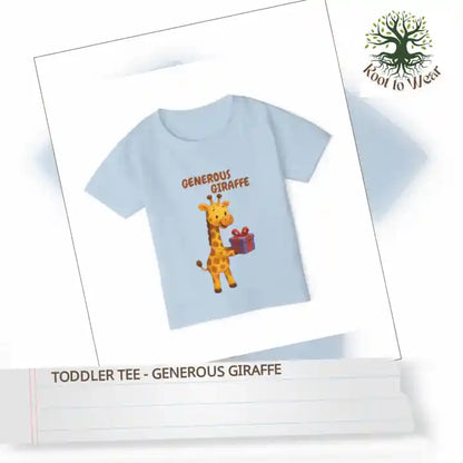 Toddler Tee - Generous Giraffe by@Outfy
