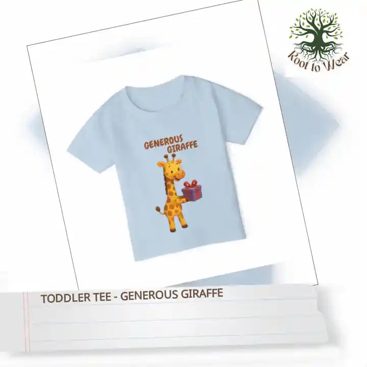 Toddler Tee - Generous Giraffe by@Outfy
