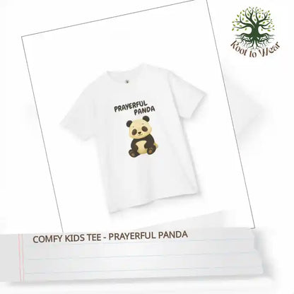 Comfy Kids Tee - Prayerful Panda by@Outfy