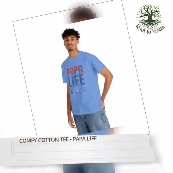 Comfy Cotton Tee - Papa Life by@Outfy