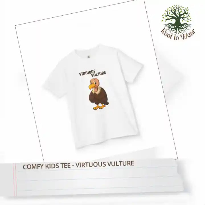 Comfy Kids Tee - Virtuous Vulture by@Outfy