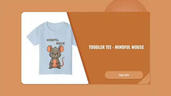 Toddler Tee - Mindful Mouse by@Outfy