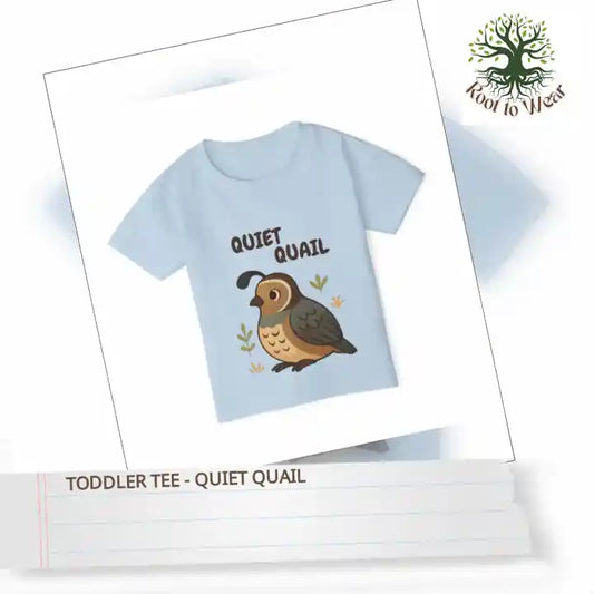 Toddler Tee - Quiet Quail by@Outfy