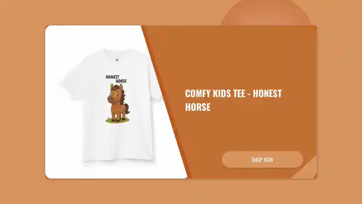 Comfy Kids Tee - Honest Horse by@Outfy