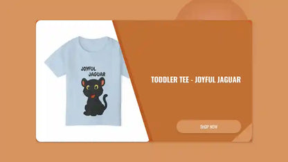 Toddler Tee - Joyful Jaguar by@Outfy