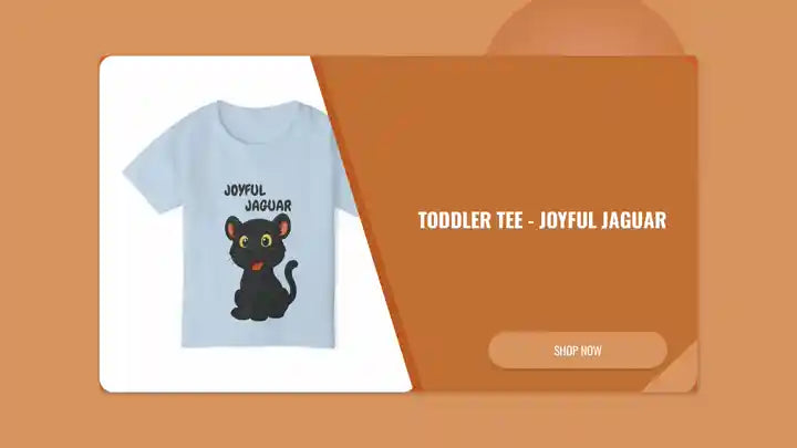 Toddler Tee - Joyful Jaguar by@Outfy