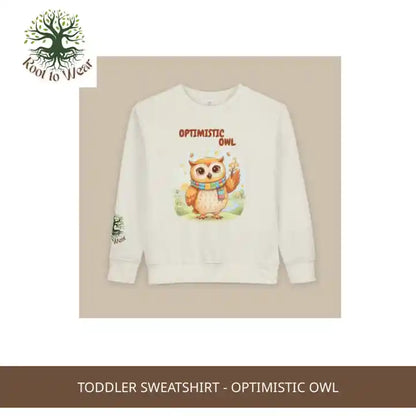 Toddler Sweatshirt - Optimistic Owl by@Outfy
