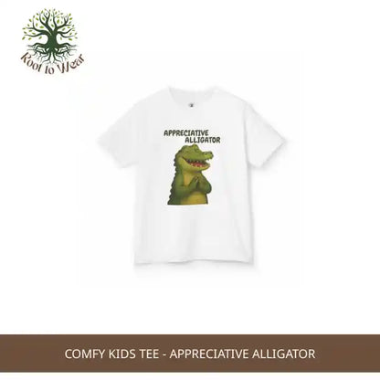 Comfy Kids Tee - Appreciative Alligator by@Outfy