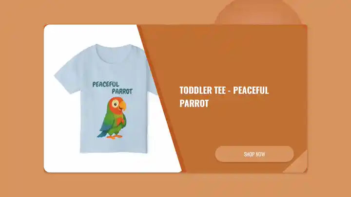 Toddler Tee - Peaceful Parrot by@Outfy