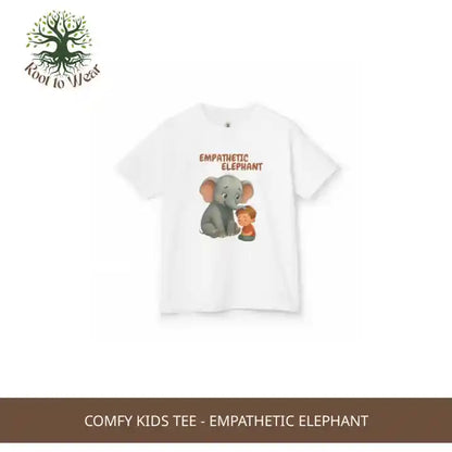 Comfy Kids Tee - Empathetic Elephant by@Outfy