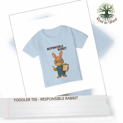 Toddler Tee - Responsible Rabbit by@Outfy