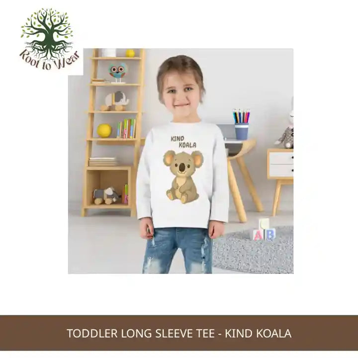 Toddler Long Sleeve Tee - Kind Koala by@Outfy