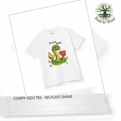Comfy Kids Tee - Selfless Snake by@Outfy