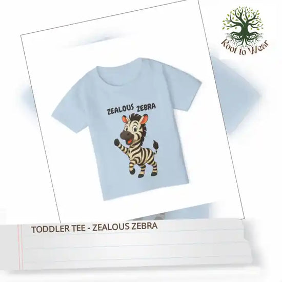 Toddler Tee - Zealous Zebra by@Outfy