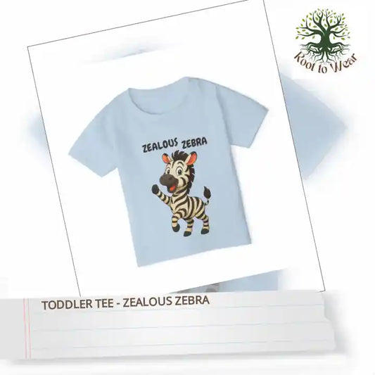 Toddler Tee - Zealous Zebra by@Outfy