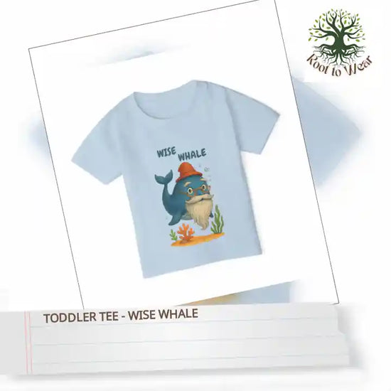 Toddler Tee - Wise Whale by@Outfy