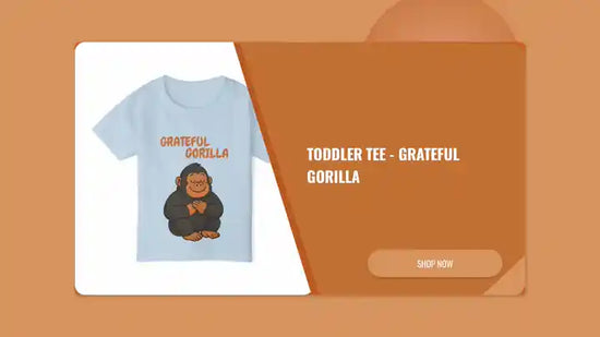 Toddler Tee - Grateful Gorilla by@Outfy