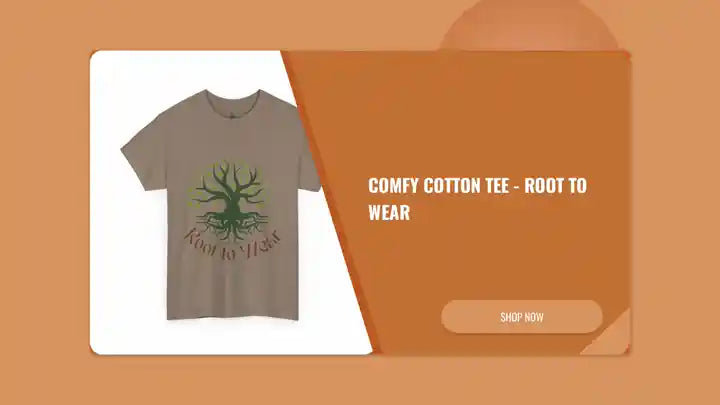 Comfy Cotton Tee - Root To Wear by@Outfy