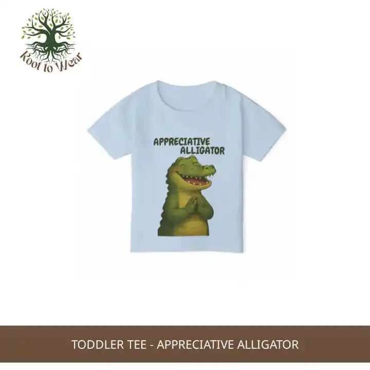 Toddler Tee - Appreciative Alligator by@Outfy