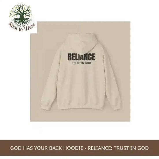 God Has Your Back Hoodie - RELIANCE: Trust In God by@Outfy