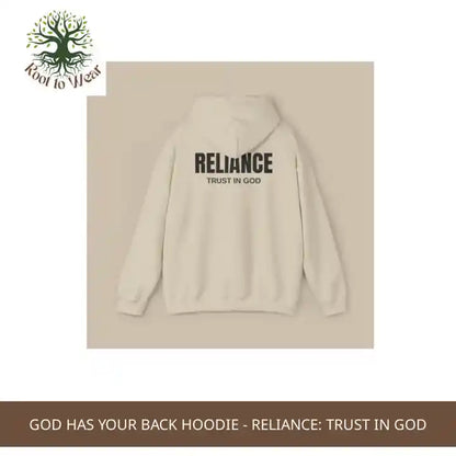 God Has Your Back Hoodie - RELIANCE: Trust In God by@Outfy