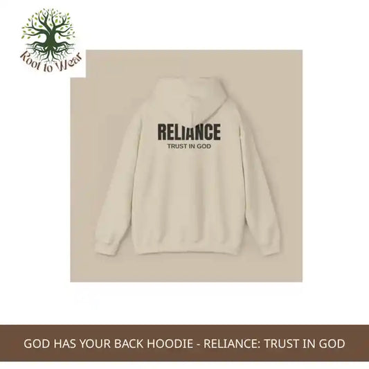 God Has Your Back Hoodie - RELIANCE: Trust In God by@Outfy