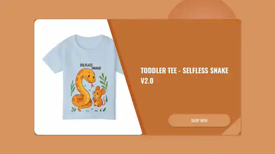 Toddler Tee - Selfless Snake v2.0 by@Outfy