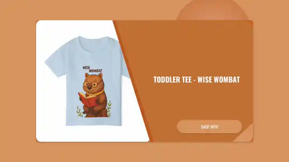 Toddler Tee - Wise Wombat by@Outfy