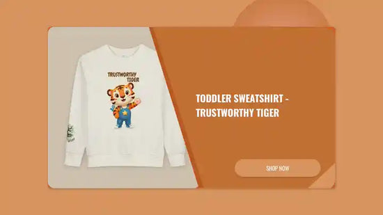 Toddler Sweatshirt - Trustworthy Tiger by@Outfy
