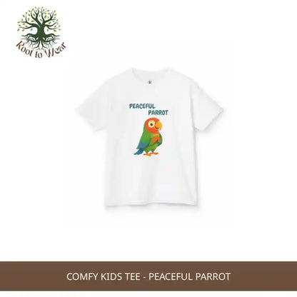 Comfy Kids Tee - Peaceful Parrot by@Outfy