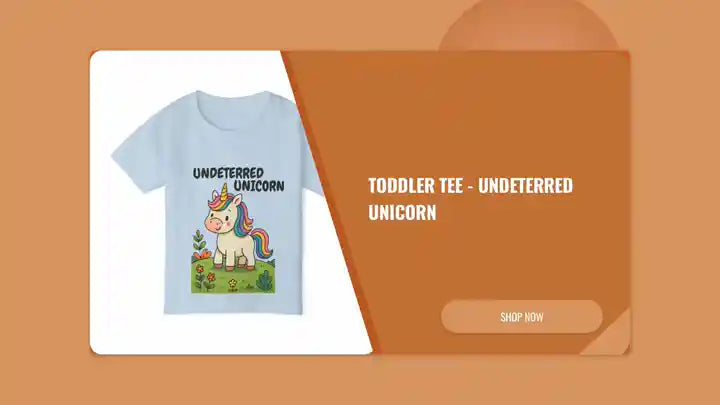 Toddler Tee - Undeterred Unicorn by@Outfy