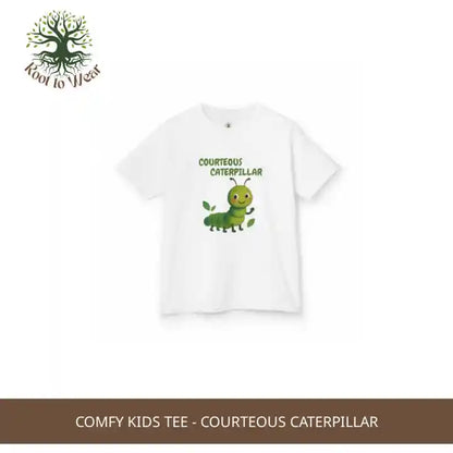 Comfy Kids Tee - Courteous Caterpillar by@Outfy